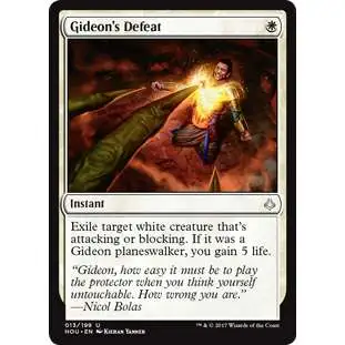 MtG Hour of Devastation Uncommon Foil Gideon's Defeat #13