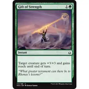 MtG Hour of Devastation Common Gift of Strength #117