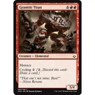 MtG Hour of Devastation Common Granitic Titan #95