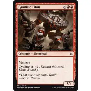 MtG Hour of Devastation Common Foil Granitic Titan #95