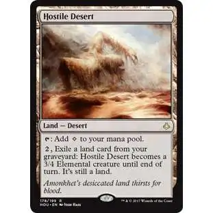 MtG Hour of Devastation Rare Hostile Desert #178