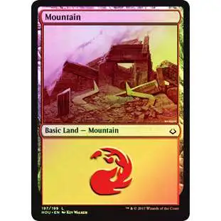 MtG Hour of Devastation Land Foil Mountain #197