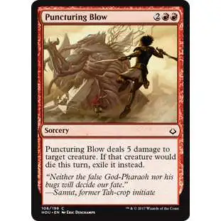 MtG Hour of Devastation Common Puncturing Blow #106