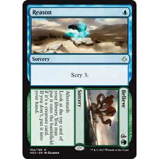 MtG Hour of Devastation Rare Foil Reason // Believe #154