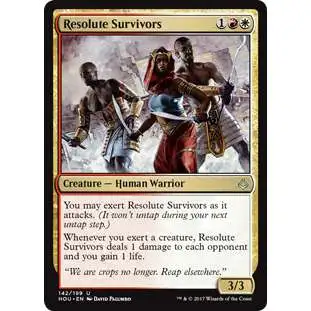 MtG Hour of Devastation Uncommon Resolute Survivors #142