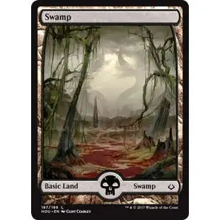 MtG Hour of Devastation Land Swamp #187 [Full Art Foil]