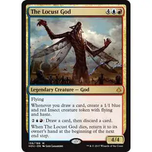 MtG Hour of Devastation Mythic Rare The Locust God #139