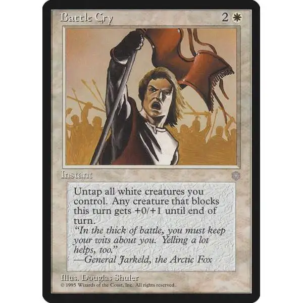 MtG Ice Age Uncommon Battle Cry #5 [Moderately Played]