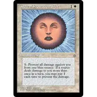 MtG Ice Age Common Circle of Protection: Blue #13 [Moderately Played]