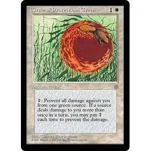 MtG Ice Age Common Circle of Protection: Green #14 [Moderately Played]