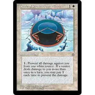 MtG Ice Age Common Circle of Protection: White #16 [Moderately Played]