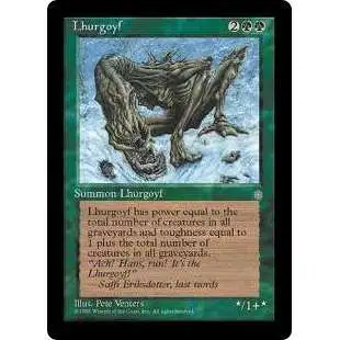 lhurgoyf mtg cards Magic The Gathering Ice Age Single Card Rare 252 Illustrated by Andrey Kuzinskiy. Saffi and The Lhurgoyf :