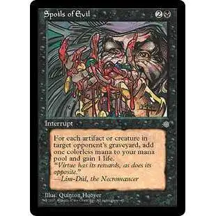 MtG Ice Age Rare Spoils of Evil #163