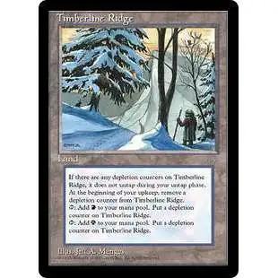 MtG Ice Age Rare Timberline Ridge [Lightly Played]
