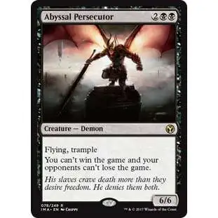 MtG Trading Card Game Iconic Masters Rare Abyssal Persecutor #78