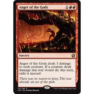 MtG Trading Card Game Iconic Masters Rare Anger of the Gods #116