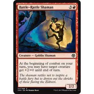 MtG Trading Card Game Iconic Masters Common Battle-Rattle Shaman #117