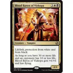 MtG Trading Card Game Iconic Masters Rare Blood Baron of Vizkopa #195