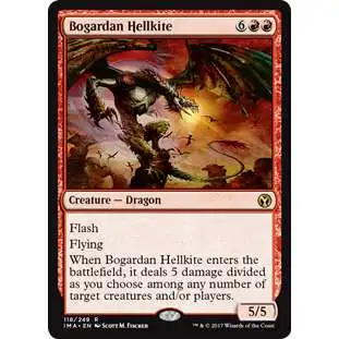 MtG Trading Card Game Iconic Masters Rare Bogardan Hellkite #118