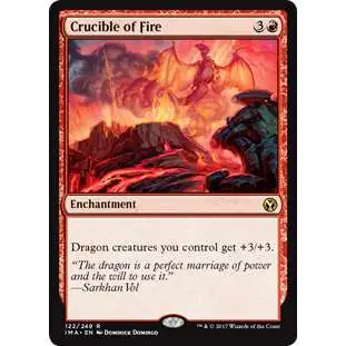 MtG Trading Card Game Iconic Masters Rare Crucible of Fire #122