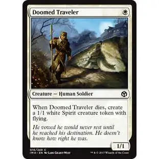 MtG Trading Card Game Iconic Masters Common Doomed Traveler #16