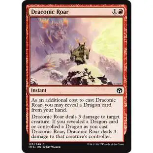 MtG Trading Card Game Iconic Masters Common Draconic Roar #123