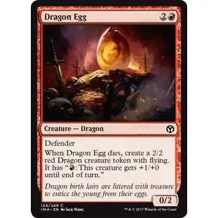 MtG Trading Card Game Iconic Masters Common Dragon Egg #124