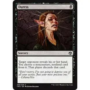MtG Trading Card Game Iconic Masters Common Duress #88