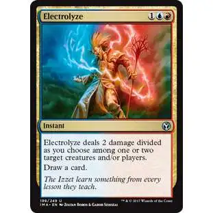 MtG Trading Card Game Iconic Masters Uncommon Foil Electrolyze #198