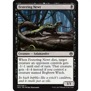 MtG Trading Card Game Iconic Masters Common Festering Newt #90
