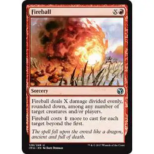 MtG Trading Card Game Iconic Masters Uncommon Fireball #128