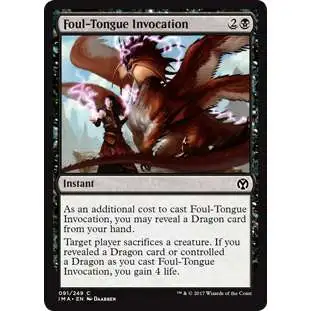 MtG Trading Card Game Iconic Masters Common Foul-Tongue Invocation #91