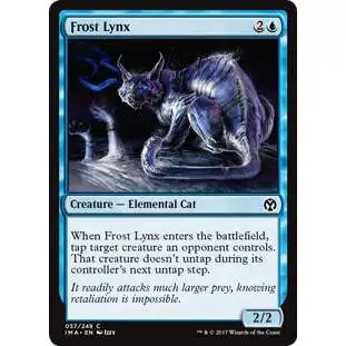 MtG Trading Card Game Iconic Masters Common Frost Lynx #57