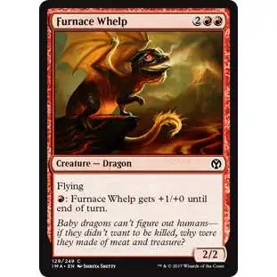 MtG Trading Card Game Iconic Masters Common Furnace Whelp #129