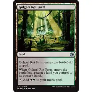 MtG Trading Card Game Iconic Masters Uncommon Golgari Rot Farm #236