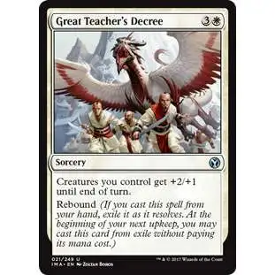 MtG Trading Card Game Iconic Masters Uncommon Great Teacher's Decree #21