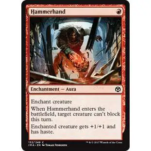 MtG Trading Card Game Iconic Masters Common Hammerhand #132