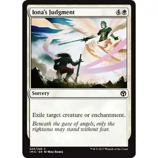 MtG Trading Card Game Iconic Masters Common Iona's Judgment #25