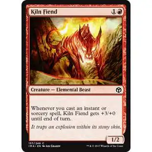 MtG Trading Card Game Iconic Masters Common Kiln Fiend #137
