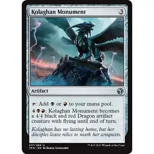 MtG Trading Card Game Iconic Masters Uncommon Kolaghan Monument #217