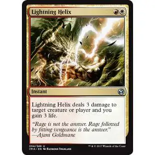 MtG Trading Card Game Iconic Masters Uncommon Lightning Helix #204