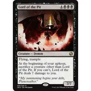 MtG Trading Card Game Iconic Masters Rare Lord of the Pit #96