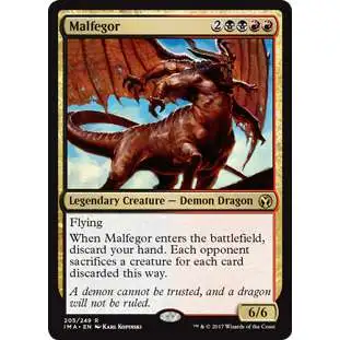 MtG Trading Card Game Iconic Masters Rare Malfegor #205