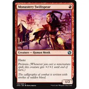 MtG Trading Card Game Iconic Masters Uncommon Monastery Swiftspear #140