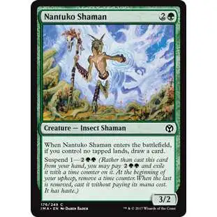 MtG Trading Card Game Iconic Masters Common Nantuko Shaman #176