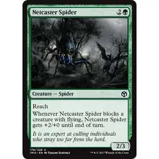 MtG Trading Card Game Iconic Masters Common Netcaster Spider #178