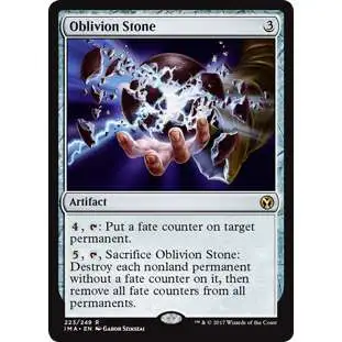 MtG Trading Card Game Iconic Masters Rare Foil Oblivion Stone #223