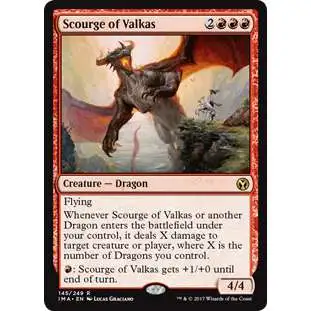 MtG Trading Card Game Iconic Masters Rare Scourge of Valkas #145