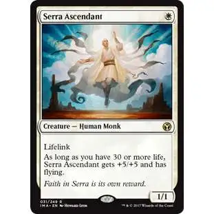 MtG Trading Card Game Iconic Masters Rare Serra Ascendant #31