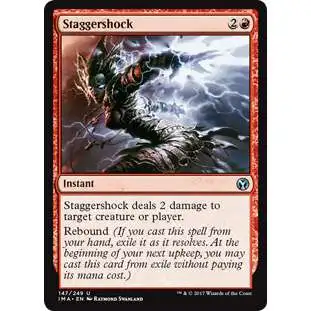 MtG Trading Card Game Iconic Masters Uncommon Staggershock #147